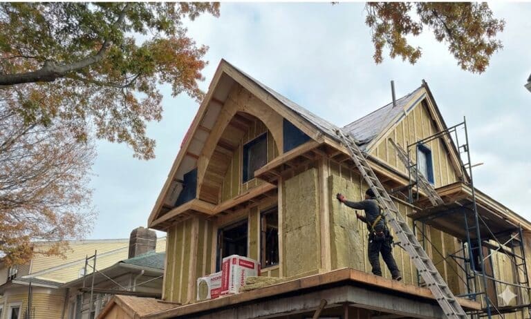 Rockwool insulation install on an NYC project